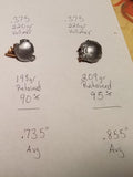 .375 Caliber 220 Grain Jacketed Flat Point Bullets